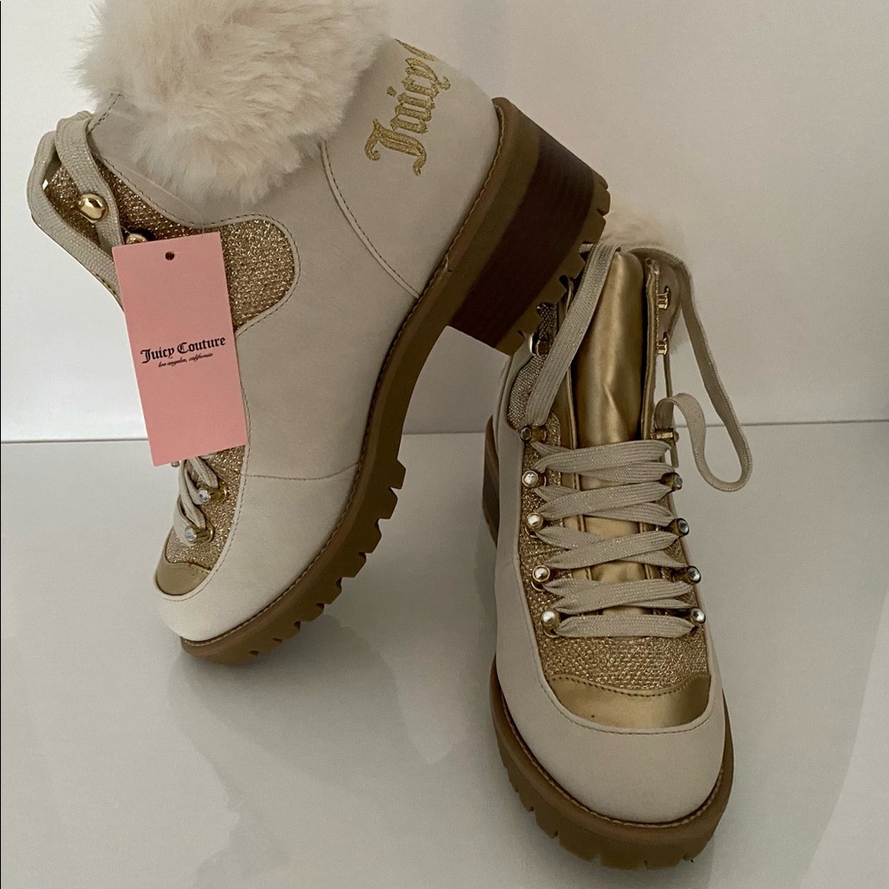 Juicy Couture Combat Boots Mixed Media